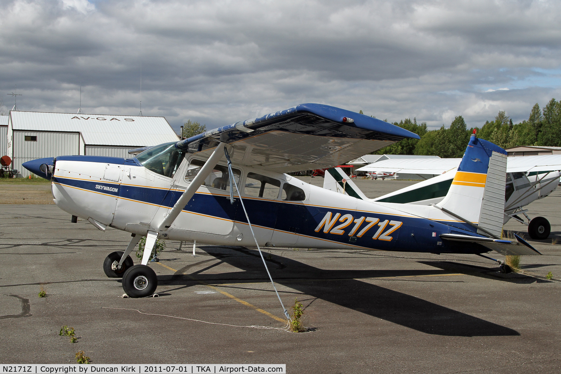 N2171Z, 1970 Cessna 180H Skywagon C/N 18052136, Talkeetna has a good variety of aircraft present and is quite busy