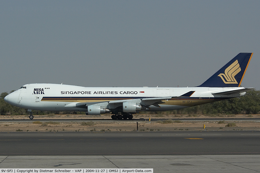 9V-SFJ, 2001 Boeing 747-412F/SCD C/N 26559, Singapore Airlines Boeing 747-400