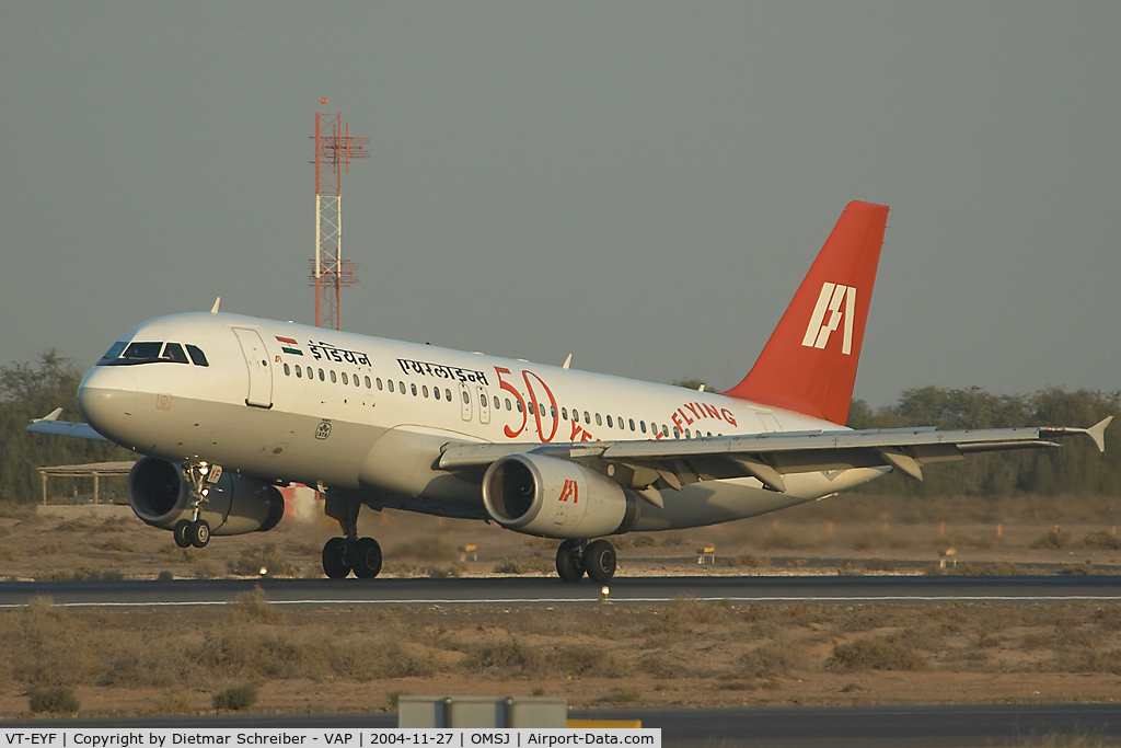 VT-EYF, 1991 Airbus A320-231 C/N 225, Indian airlines Airbus 320