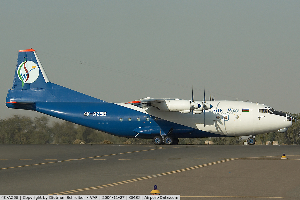 4K-AZ56, 1963 Antonov An-12BP C/N 3341209, Silkway Antonov 12