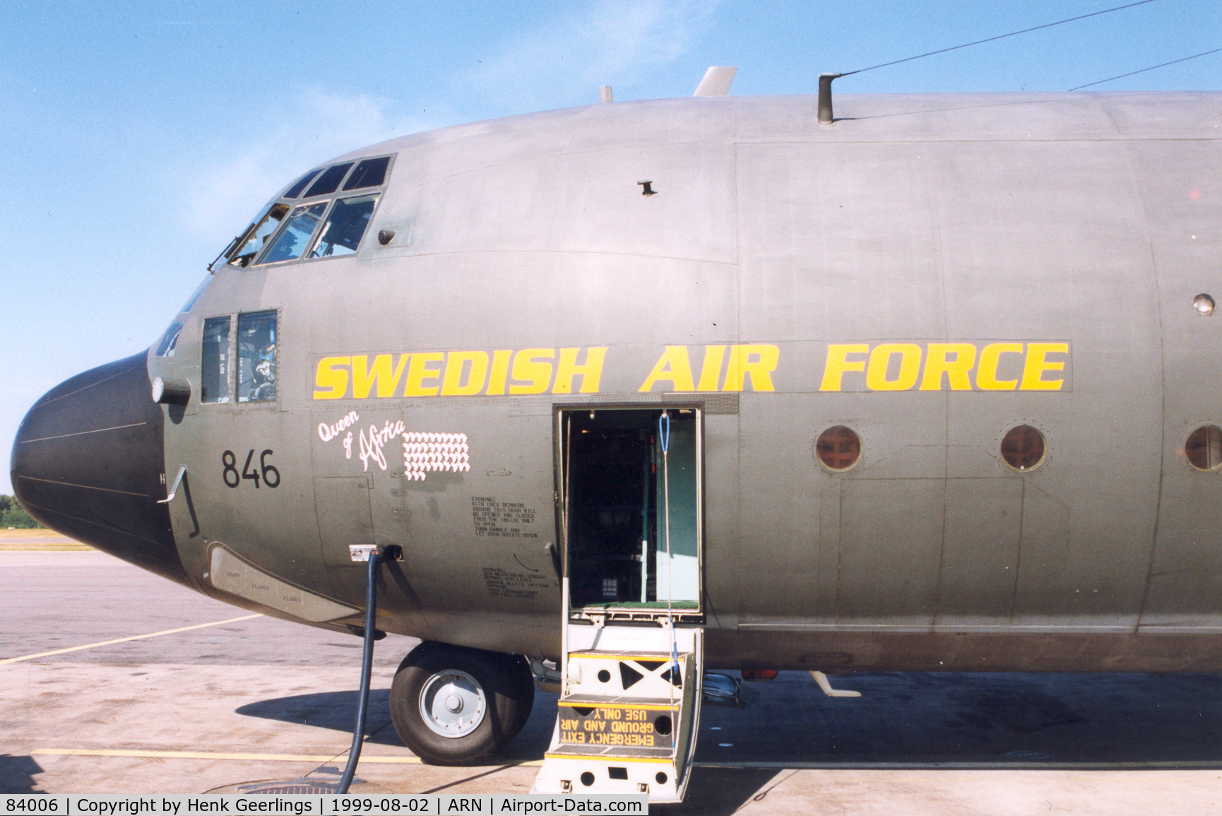 84006, 1981 Lockheed C-130H Hercules C/N 382-4885, Swedish AF SWAF
