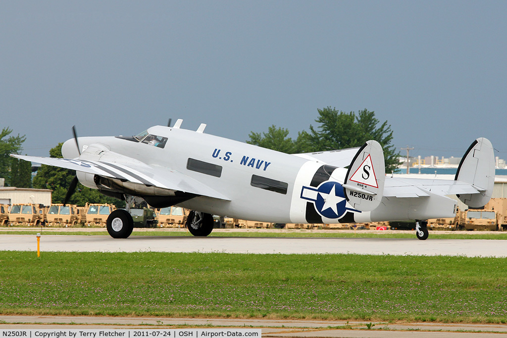 N250JR, 1942 Howard Aero Howard 250 (Lockheed C-60A Lodestar) C/N 2232 (18-2232), 1942 Lockheed 18-56, c/n: 2232 at 2011 Oshkosh  , ex 42-32186