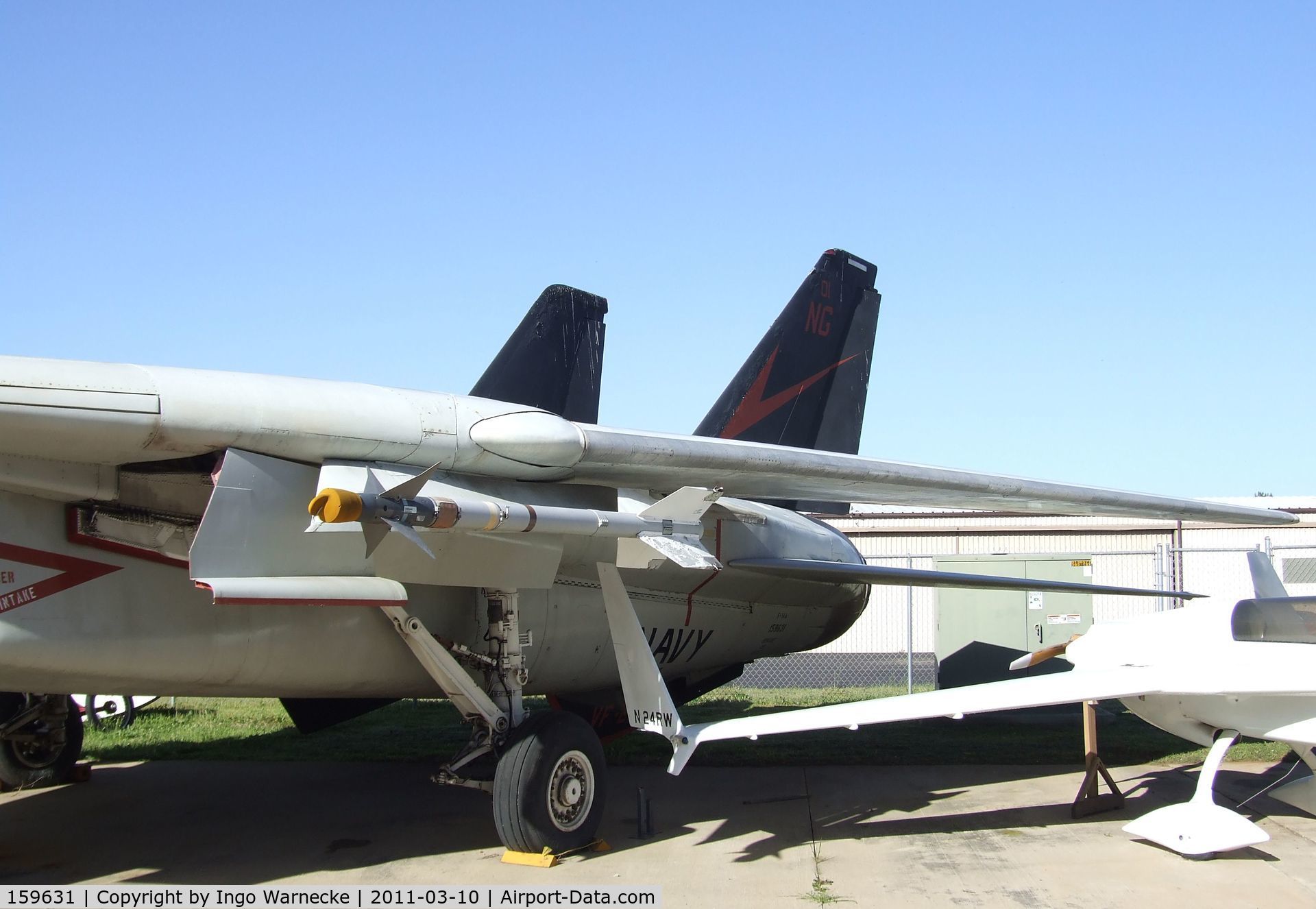 159631, Grumman F-14A Tomcat C/N 178, Grumman F-14A Tomcat at the San Diego Air & Space Museum's Gillespie Field Annex, El Cajon CA