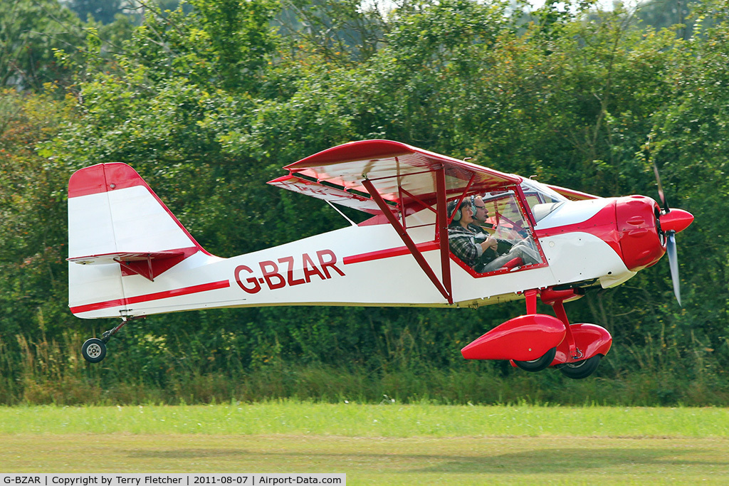 G-BZAR, 1996 Denney Kitfox 4-1200 Speedster C/N PFA 172B-12529, 1996 James La Denney KITFOX 4-1200 SPEEDSTER, c/n: PFA 172B-12529 at Stoke Golding