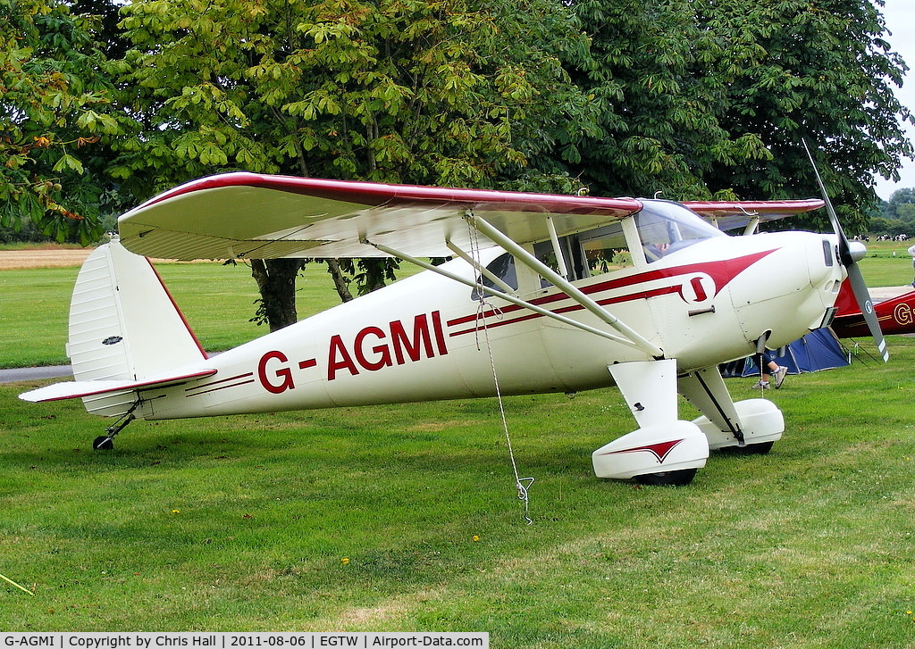 G-AGMI, 1941 Luscombe 8E Silvaire C/N 1569, at the Luscombe fly-in at Oaksey Park