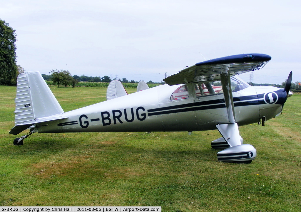 G-BRUG, 1946 Luscombe 8E Silvaire C/N 4462, at the Luscombe fly-in at Oaksey Park