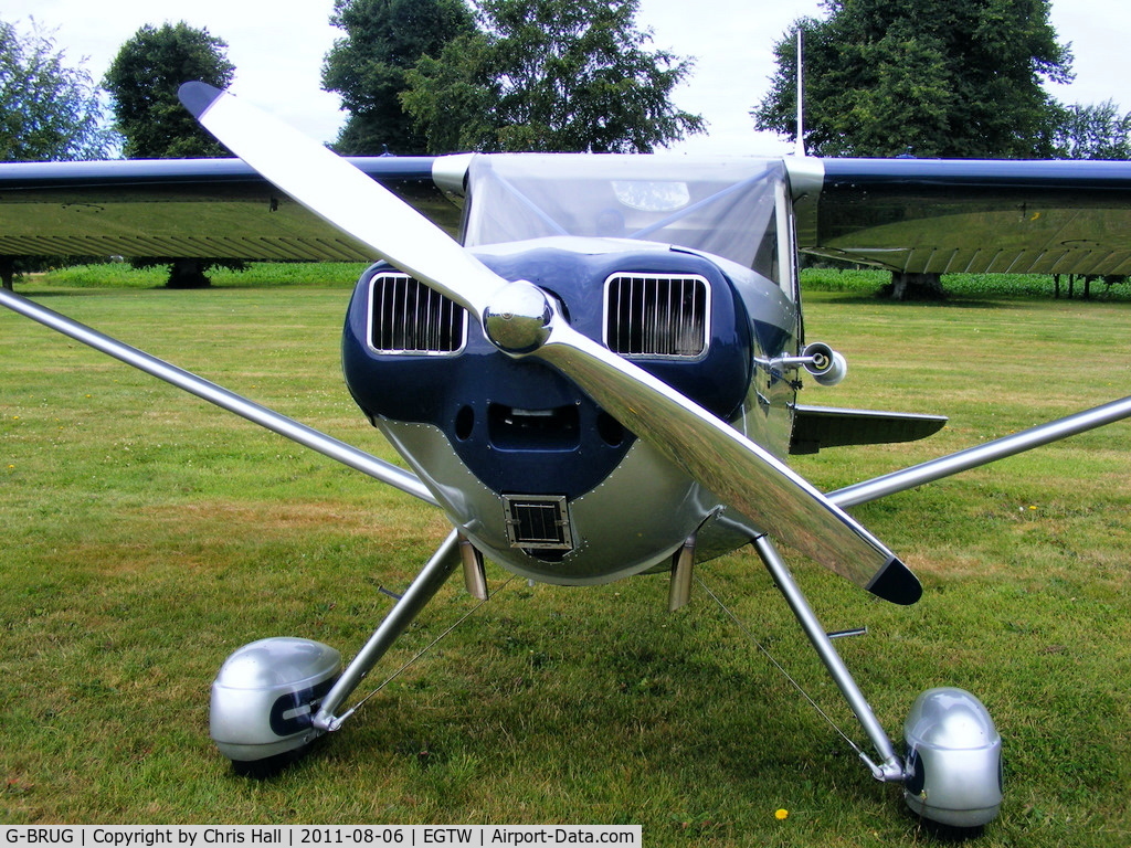 G-BRUG, 1946 Luscombe 8E Silvaire C/N 4462, at the Luscombe fly-in at Oaksey Park