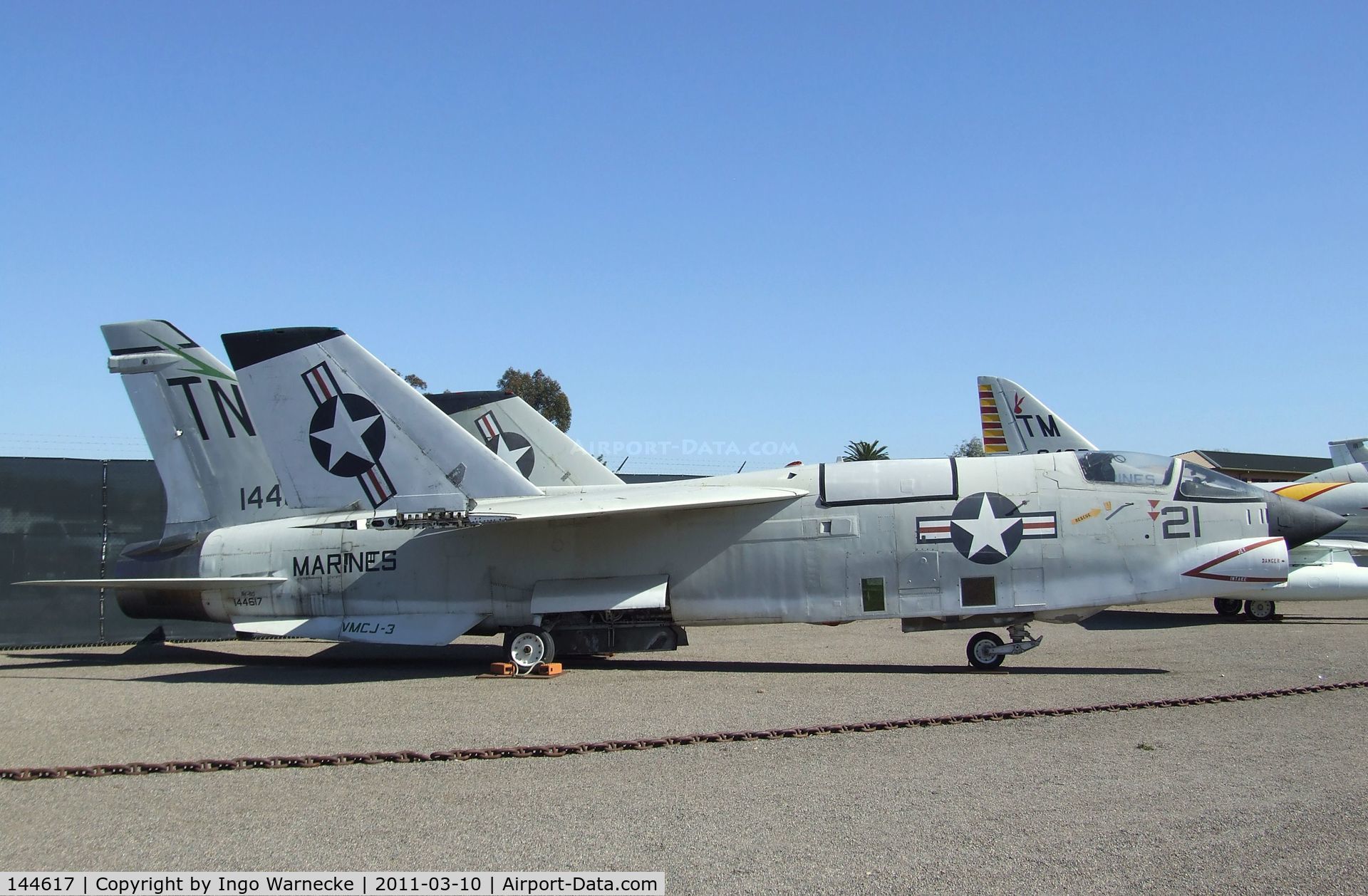 144617, Vought RF-8A Crusader C/N 5533, Vought RF-8G Crusader at the Flying Leatherneck Aviation Museum, Miramar CA