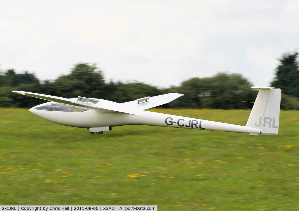 G-CJRL, 1985 Elan DG-100G C/N E185G151, at the Cotswold Gliding Club, Aston Down