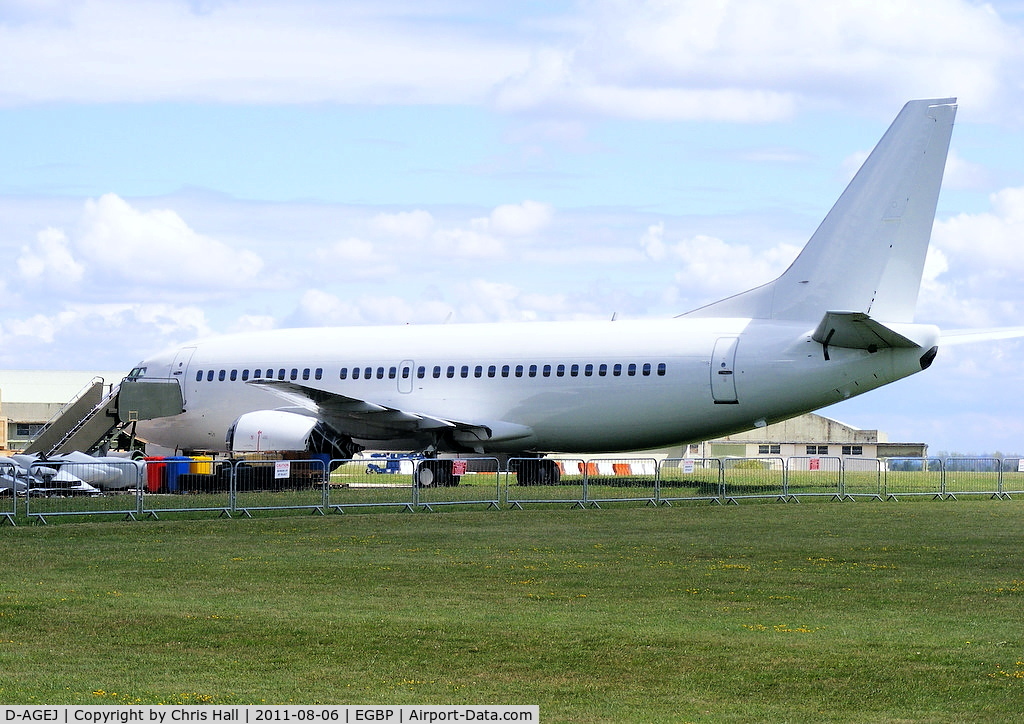 D-AGEJ, 1988 Boeing 737-3L9 C/N 24221, ex Germania B737 being parted out before being scrapped at Kemble