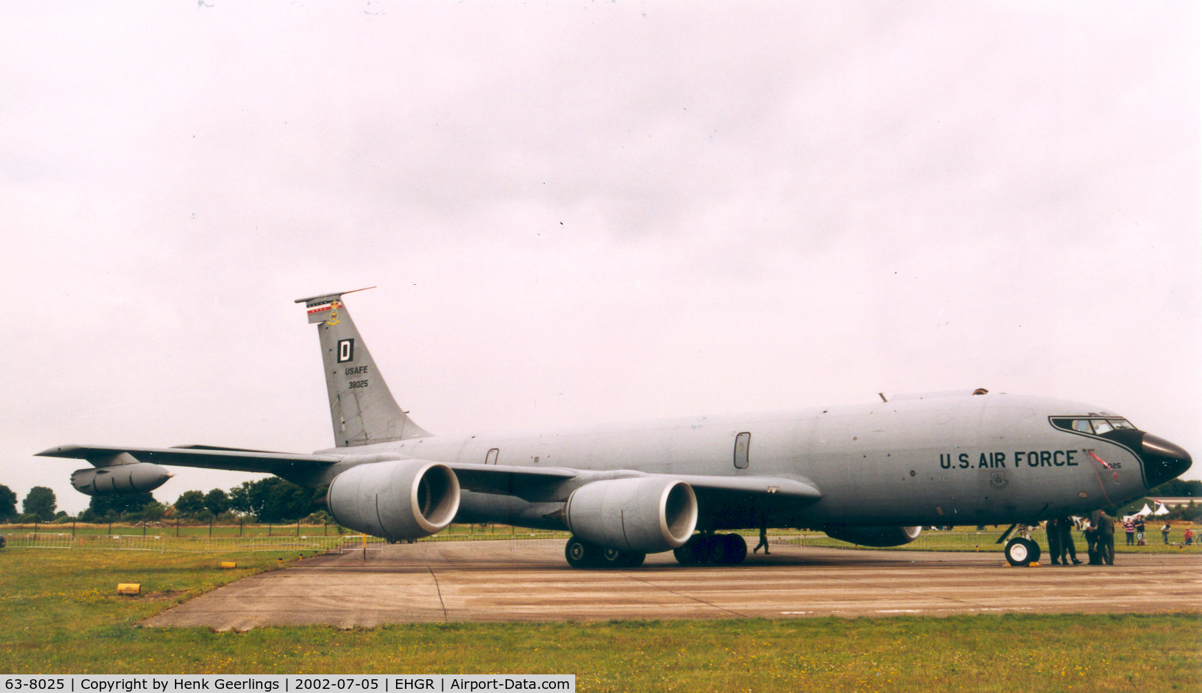 63-8025, 1963 Boeing KC-135R Stratotanker C/N 18642, USAFE, Dutch AF Open House at Gilze Rijen AFB