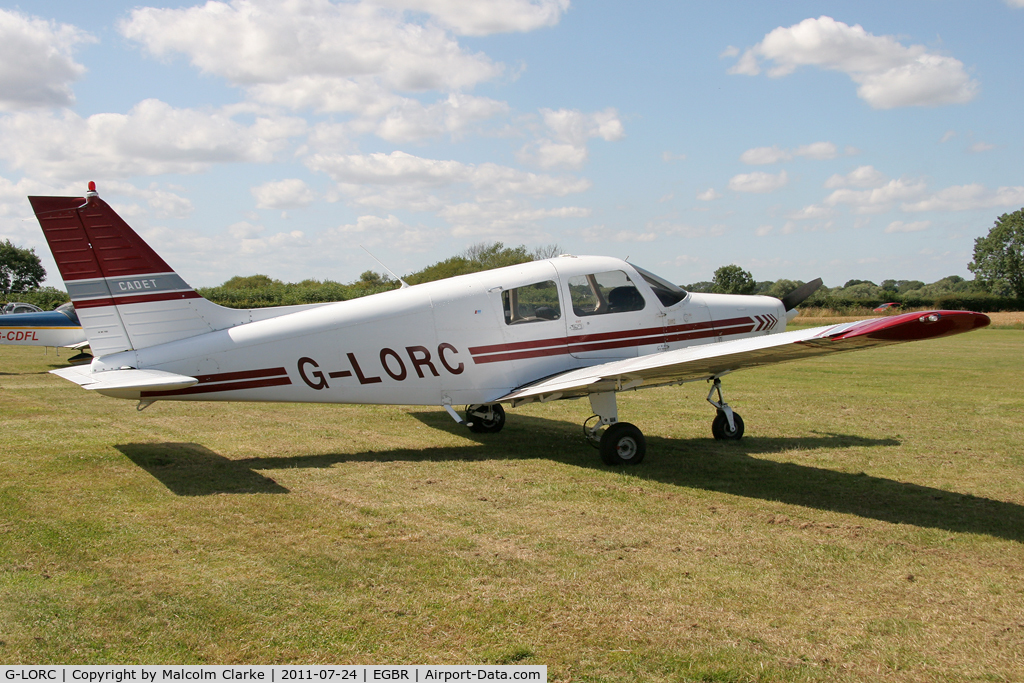 G-LORC, 1992 Piper PA-28-161 Cadet C/N 2841339, Piper PA-28-161 Cadet at Breighton Airfield's Wings & Wheels Weekend, July 2011.