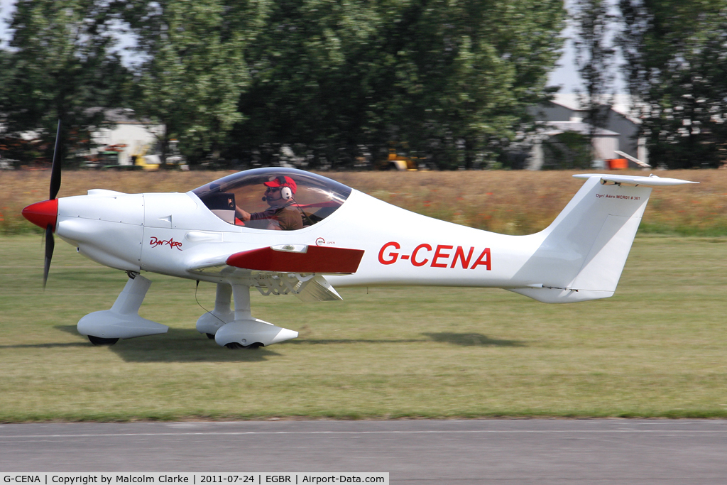G-CENA, 2007 Dyn'Aero MCR-01 ULC Banbi C/N PFA 301B-14640, Dyn'Aero MCR-01 ULC Banbi at Breighton Airfield's Wings & Wheels Weekend, July 2011.