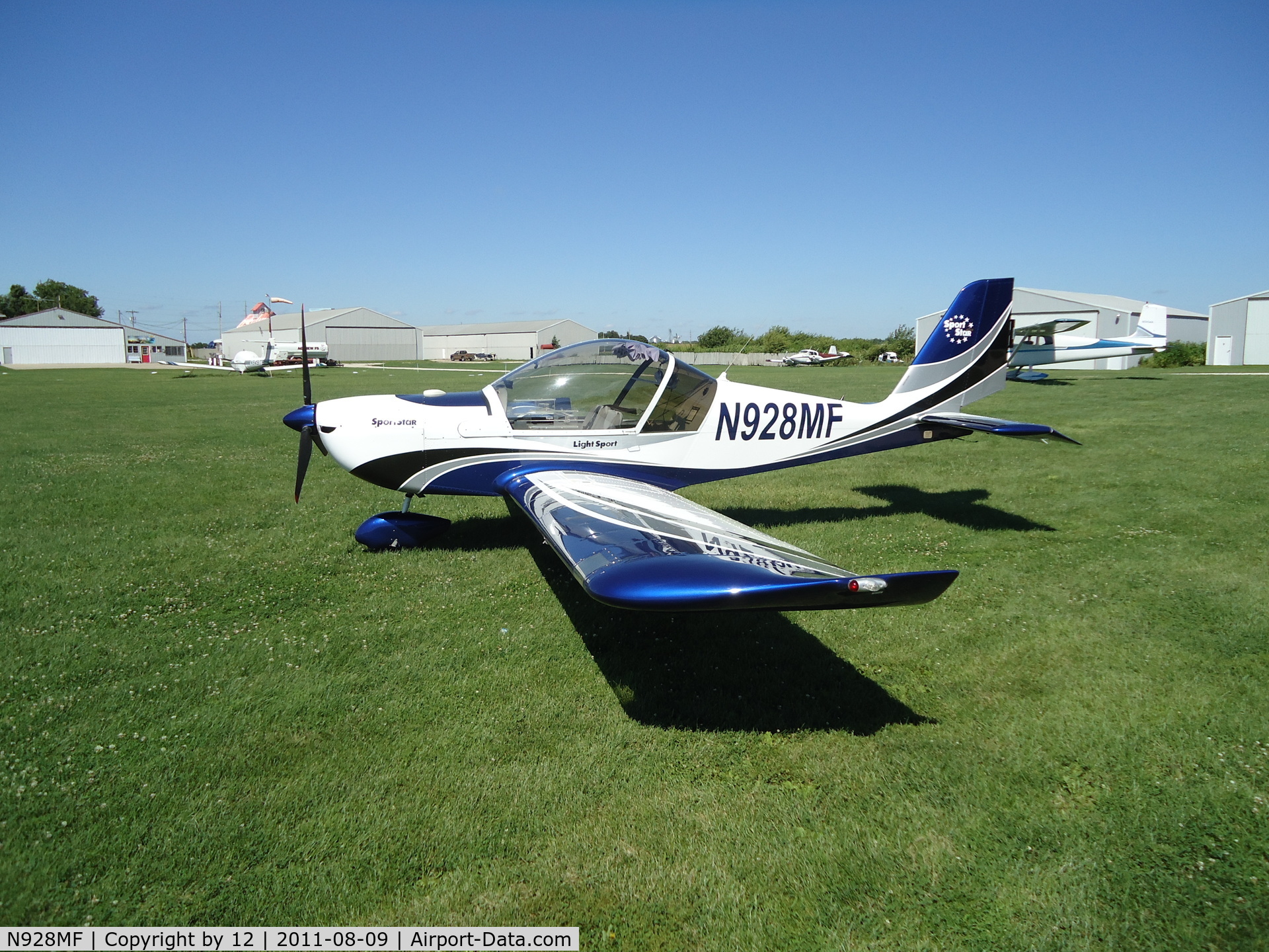 N928MF, 2007 Evektor-Aerotechnik Sportstar Plus C/N 20070928, at cushing field, Newark, IL