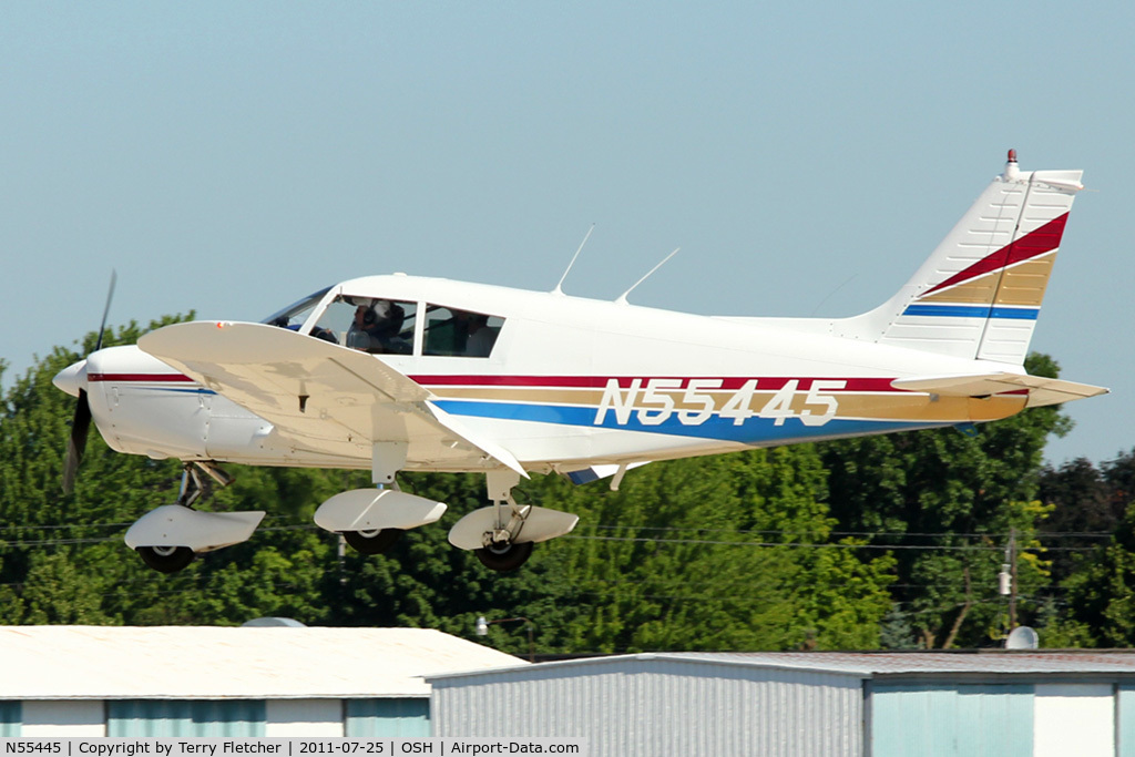 N55445, 1973 Piper PA-28-140 Cherokee C/N 28-7325402, 1973 Piper PA-28-140, c/n: 28-7325402 at 2011 Oshkosh
