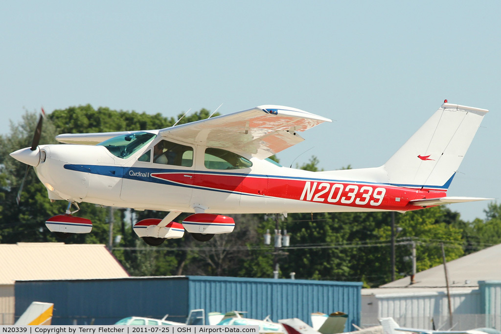 N20339, 1977 Cessna 177B Cardinal C/N 17702659, 1977 Cessna 177B, c/n: 17702659 arriving at 2011 Oshkosh