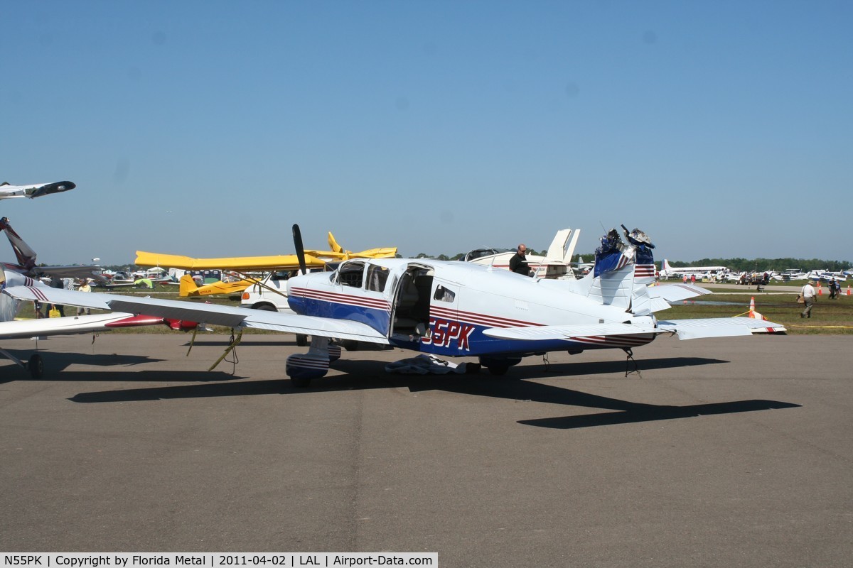 N55PK, Piper PA-32-301 Saratoga C/N 32-8206029, Piper flipped during severe storm at Sun N Fun March 31, 2011