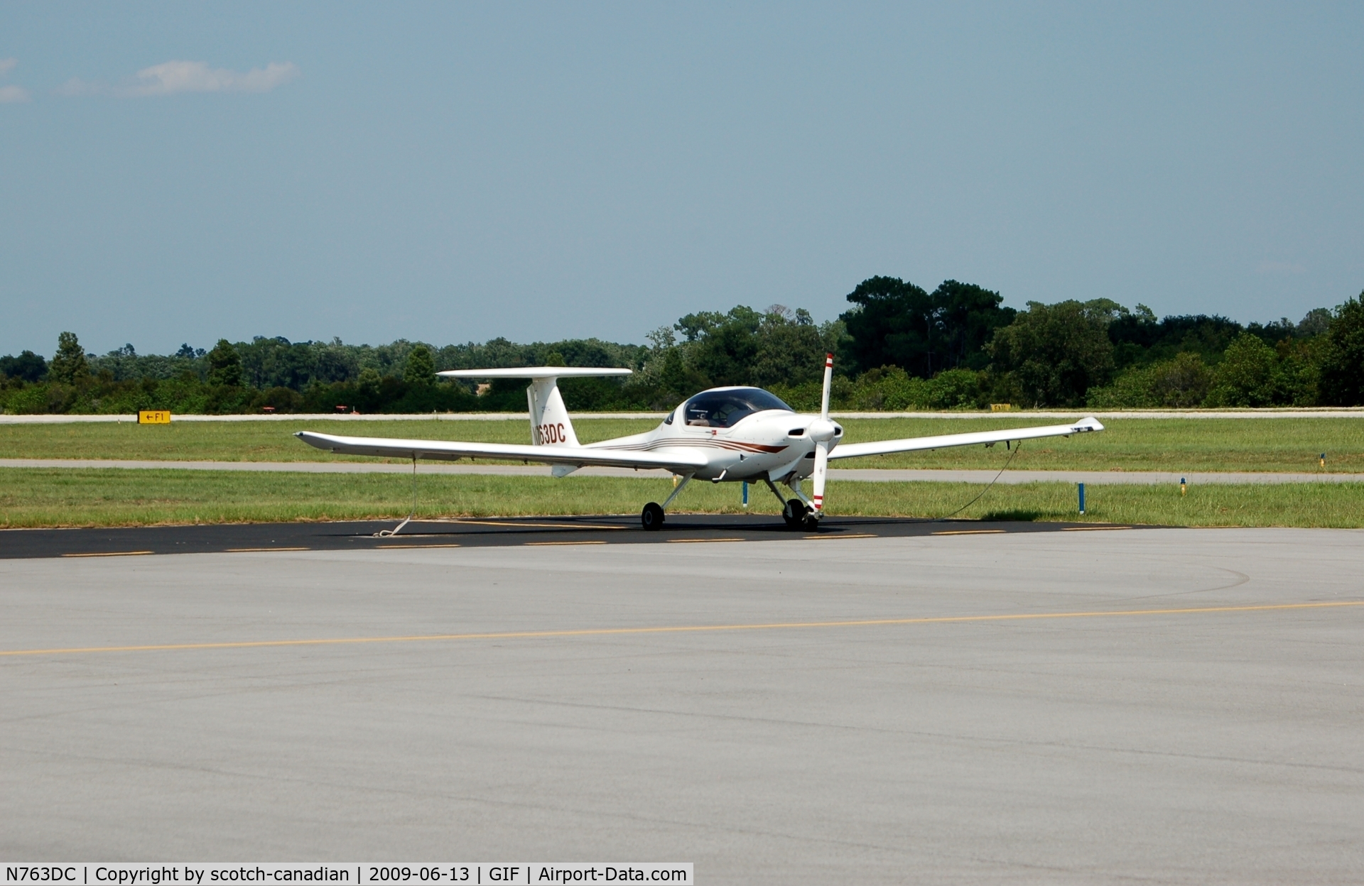 N763DC, 2001 Diamond DA-20C-1 Eclipse C/N C0163, 2001 Diamond Aircraft DA 20-C1 N763DC at Gilbert Airport, Winter Haven, FL