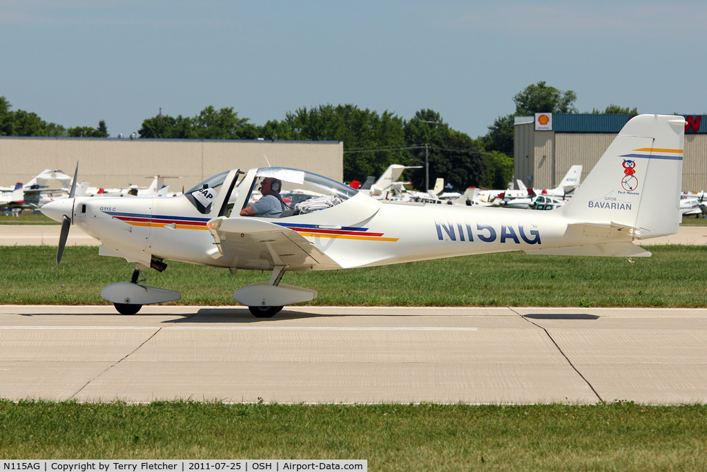 N115AG, 1995 Grob G-115C C/N 82060/C1, 1995 Burkhart Grob GROB G115C, c/n: 82060/C1 at 2011 Oshkosh