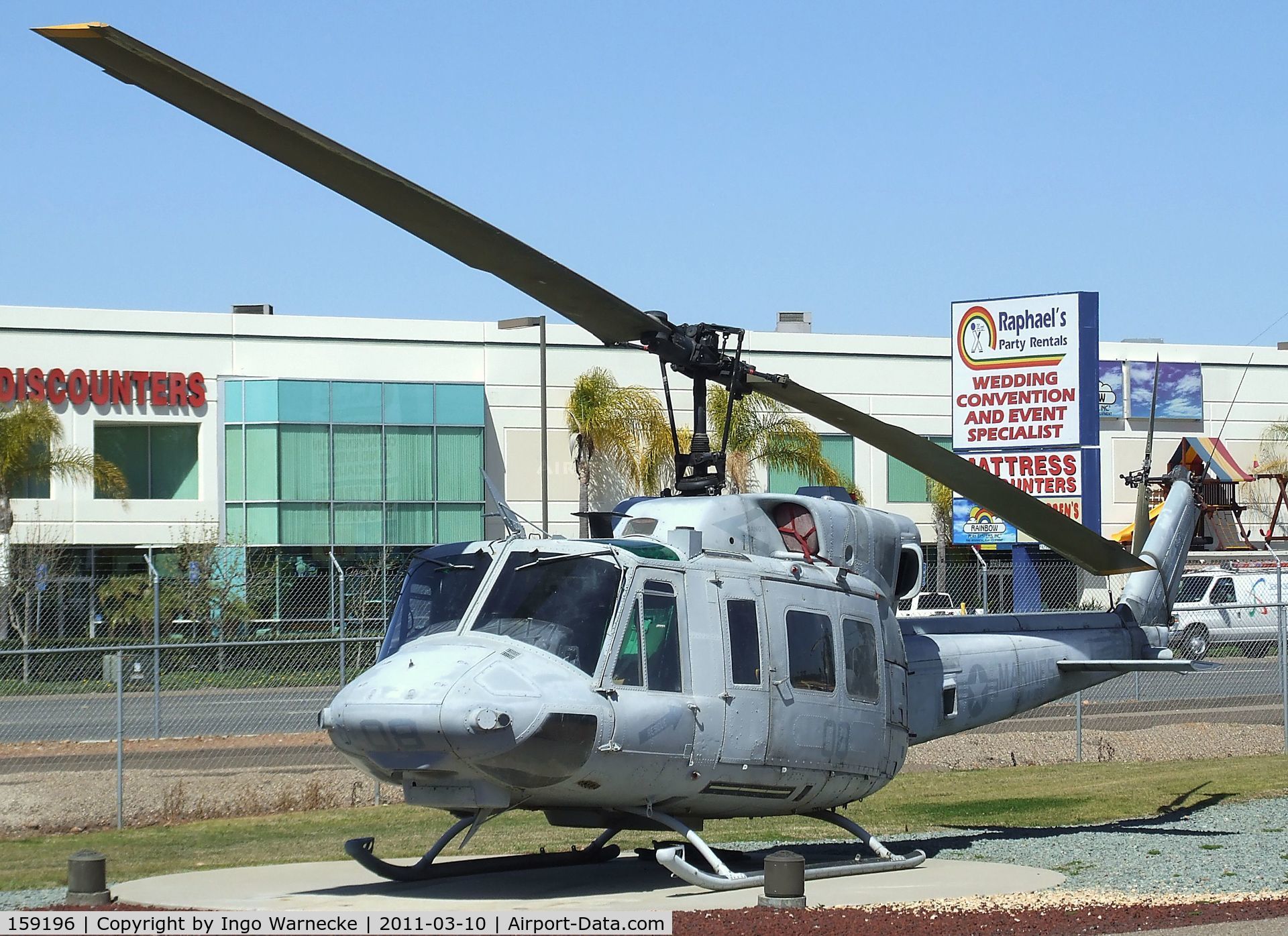 159196, Bell UH-1N Iroquois C/N 31672, Bell UH-1N Iroquois at the Flying Leatherneck Aviation Museum, Miramar CA