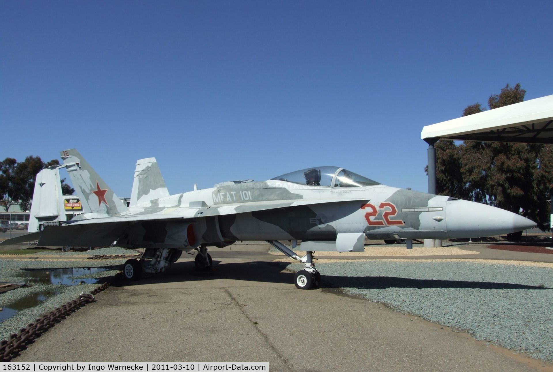 163152, McDonnell Douglas F/A-18A Hornet C/N 0576, McDonnell Douglas F/A-18A Hornet at the Flying Leatherneck Aviation Museum, Miramar CA