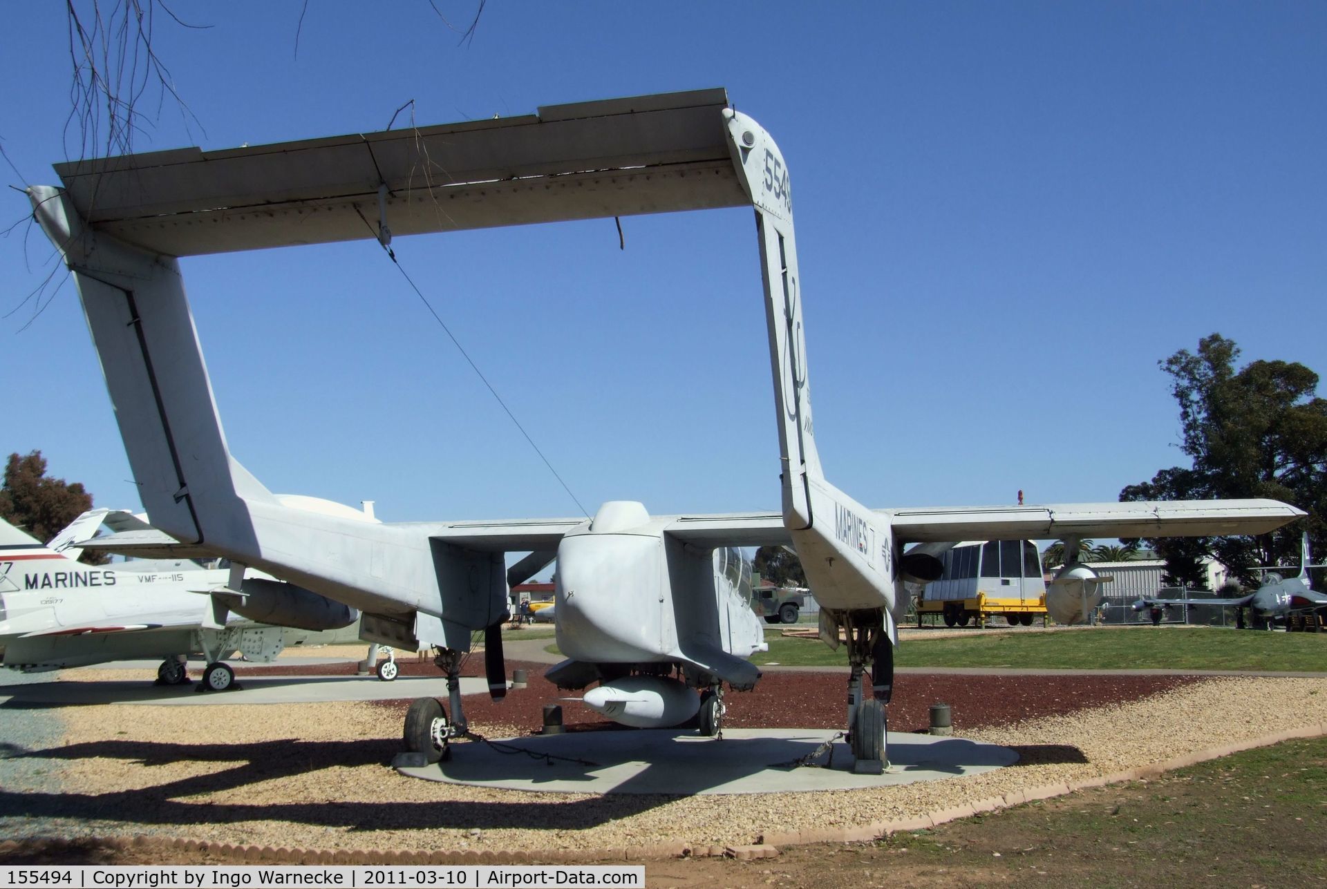 155494, 1968 North American Rockwell OV-10D Bronco C/N 305-105, North American OV-10D Bronco at the Flying Leatherneck Aviation Museum, Miramar CA