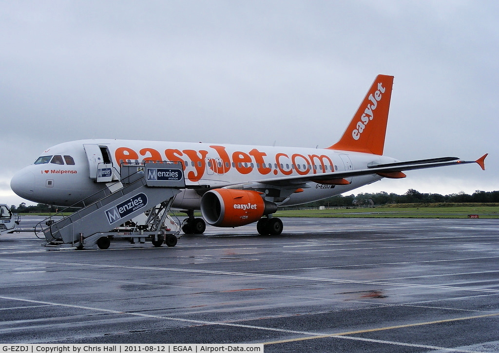 G-EZDJ, 2008 Airbus A319-111 C/N 3544, easyJet