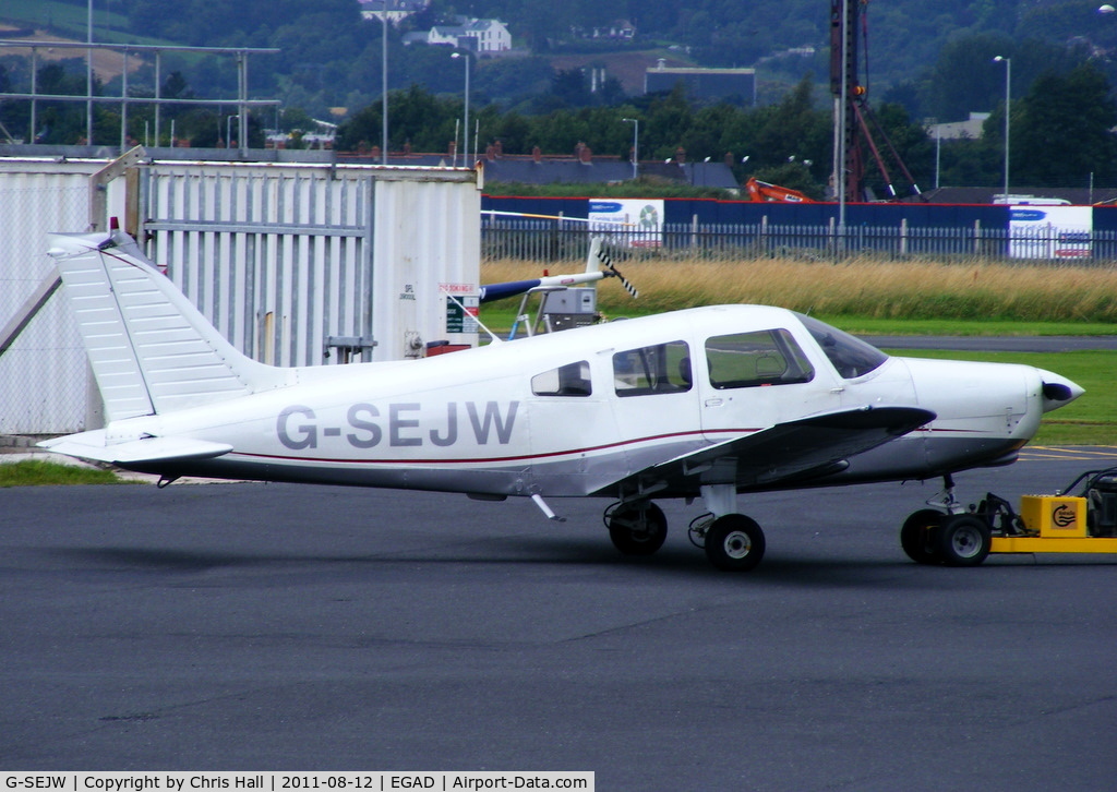 G-SEJW, 1978 Piper PA-28-161 Cherokee Warrior II C/N 28-7816469, at Newtonards Airport, Northern Ireland