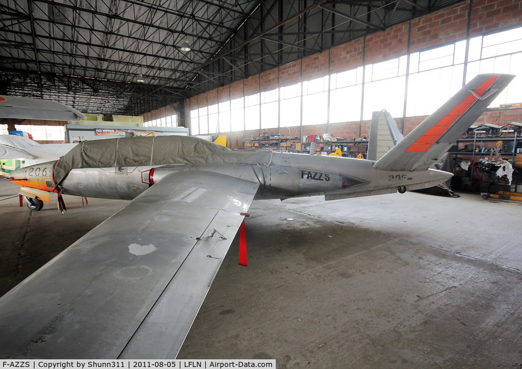 F-AZZS, 1959 Fouga CM-170R Magister C/N 206, Hangared... New Fouga in flight in France :)