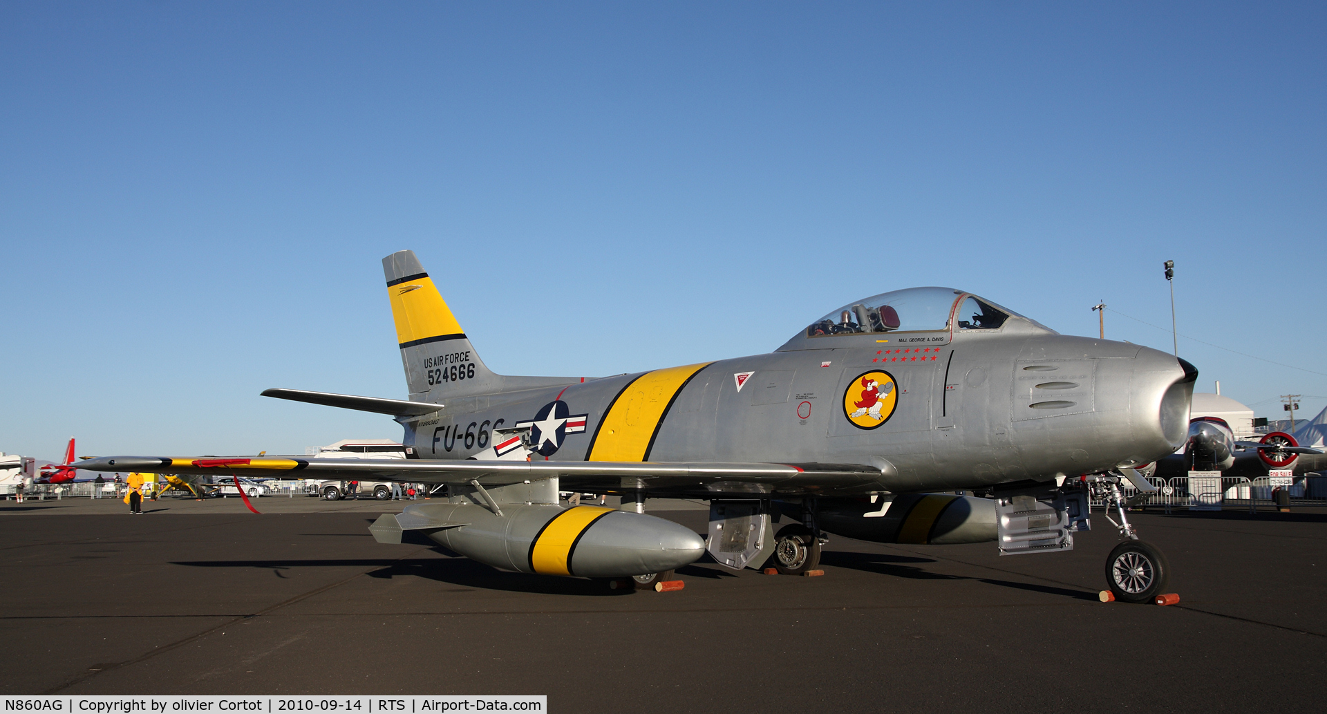 N860AG, 1952 North American F-86F Sabre C/N 191-362 (52-4666), Reno Air races 2010