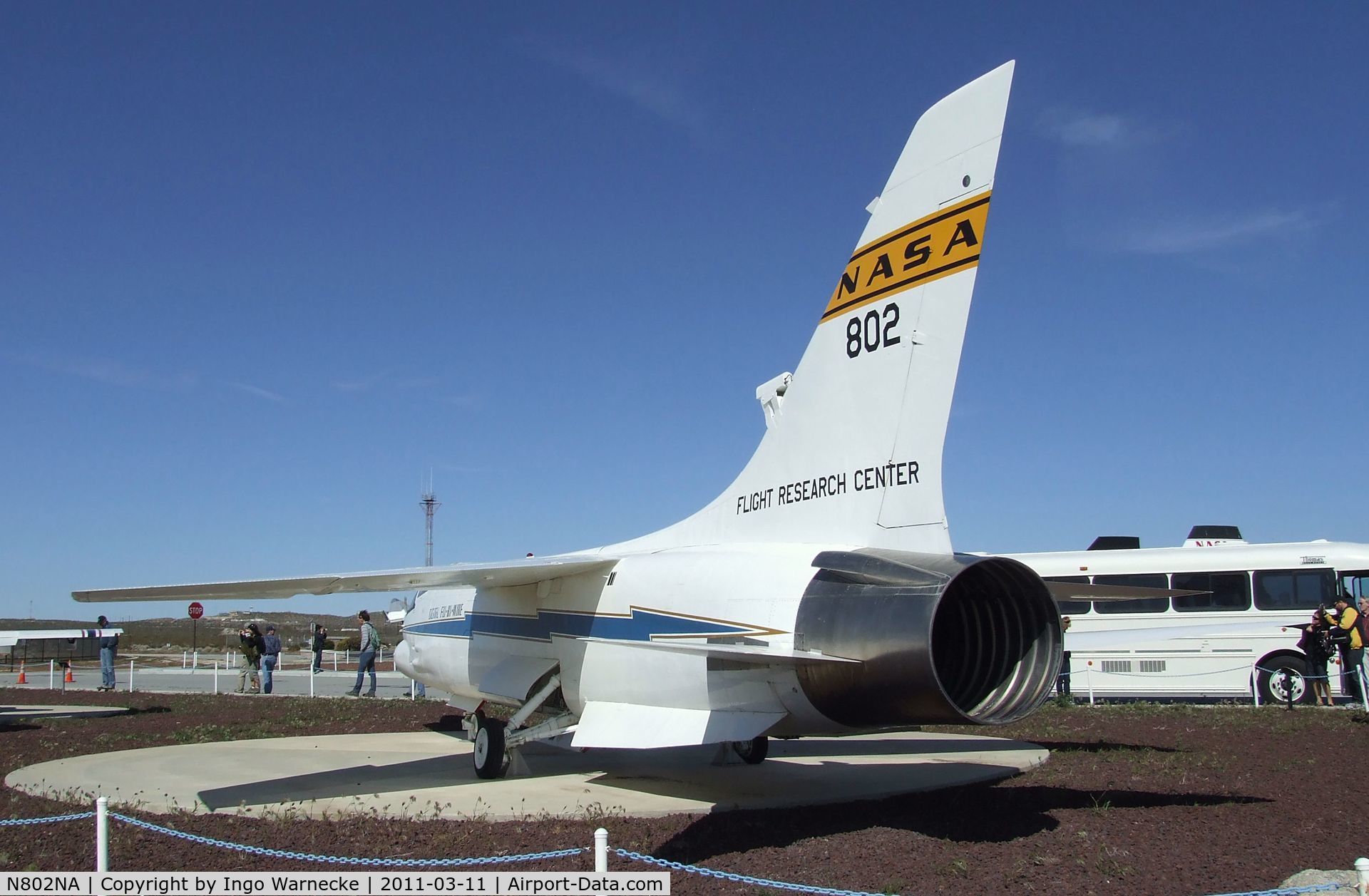 N802NA, Vought F-8C Crusader C/N 145546, Vought F-8C DFBW (Digital-Fly-By-Wire) Crusader at the NASA Dryden Flight Research Center, Edwards AFB, CA