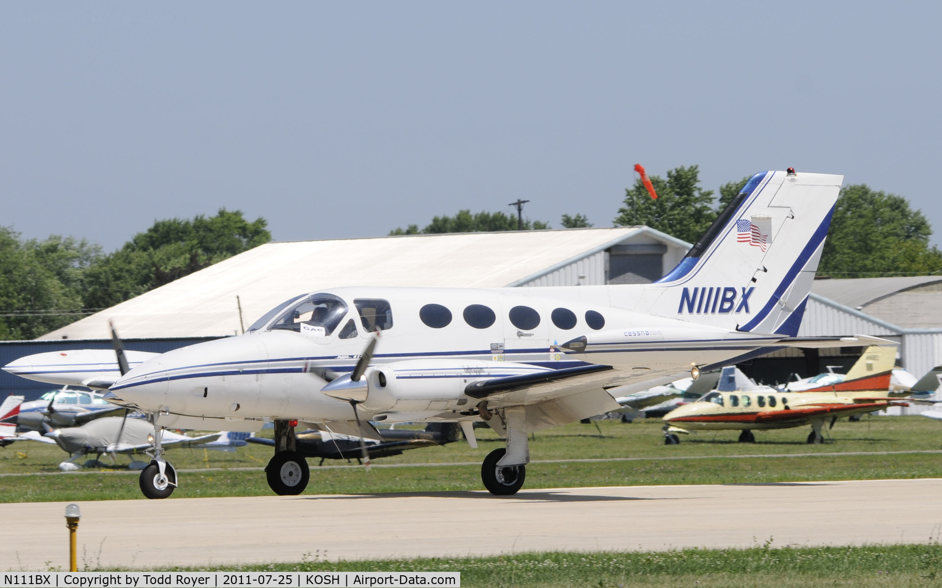 N111BX, 1972 Cessna 414 Chancellor Chancellor C/N 414-0368, AIRVENTURE 2011