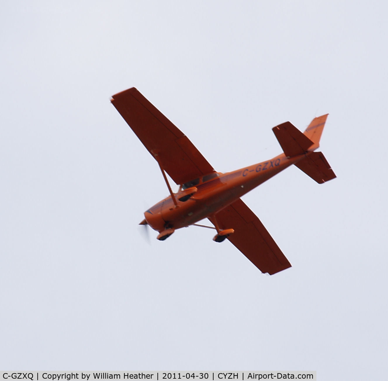 C-GZXQ, 1977 Cessna 172N C/N 172-70163, In flight over Slave Lake, AB