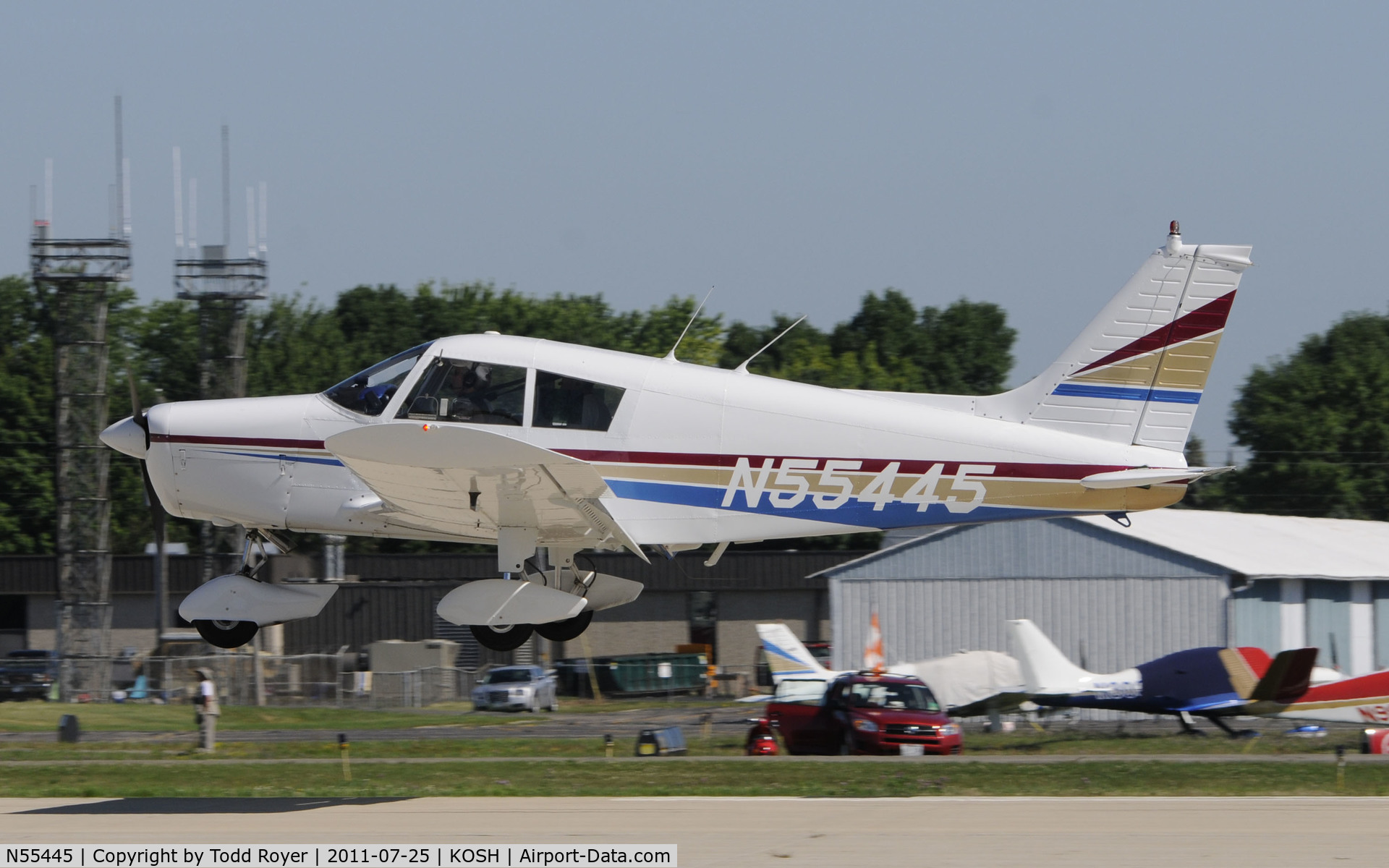 N55445, 1973 Piper PA-28-140 Cherokee C/N 28-7325402, AIRVENTURE 2011