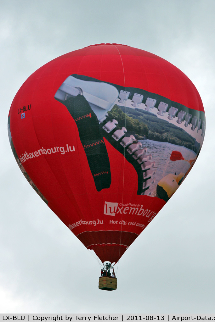 LX-BLU, Schroeder Fire Balloons G34/24 C/N 1407, 2011 Bristol Balloon Fiesta