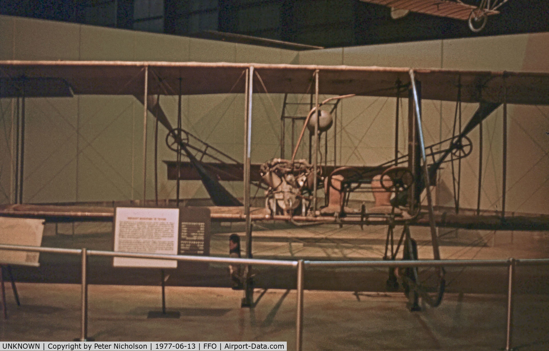 UNKNOWN, Wright Model B Flyer C/N unknown, Wright 1911 Modfied B Flyer as displayed at the USAF Museum in the Summer of 1977 having last flown in 1924..