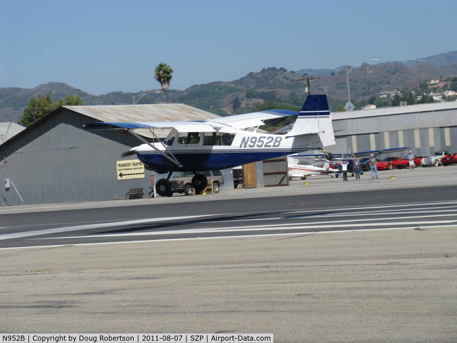 N952B, 2006 American Champion 7GCBC C/N 1408-2006, 2006 American Champion 7GCBC HIGH COUNTRY EXPLORER, Superior O-360-A3-A2 180 Hp, landing Rwy 22