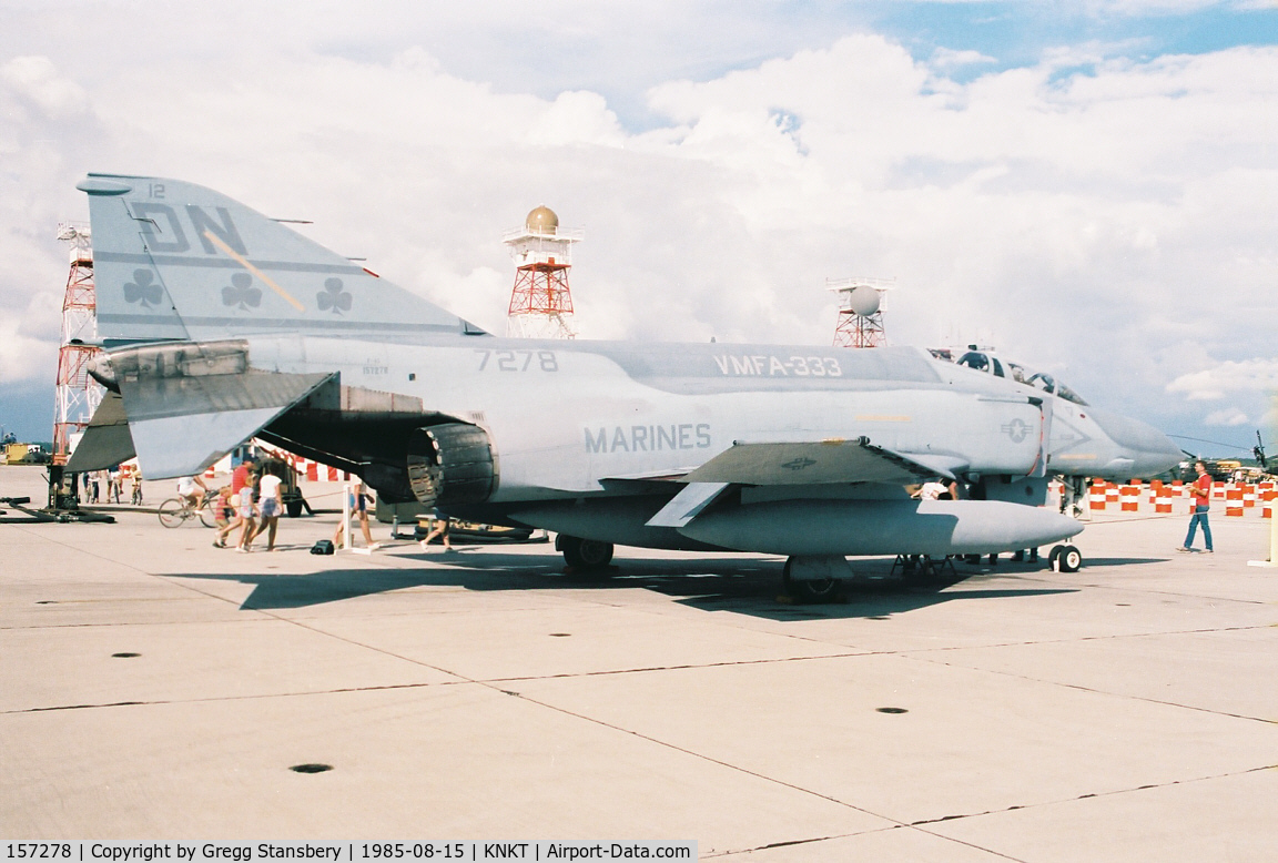 157278, McDonnell F-4J Phantom II C/N 3789, Marine Phantom on static display during open house.