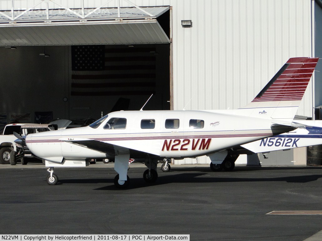 N22VM, 1997 Piper PA-46-350P Malibu Mirage C/N 4636116, Parked in Howard Aviation parking area