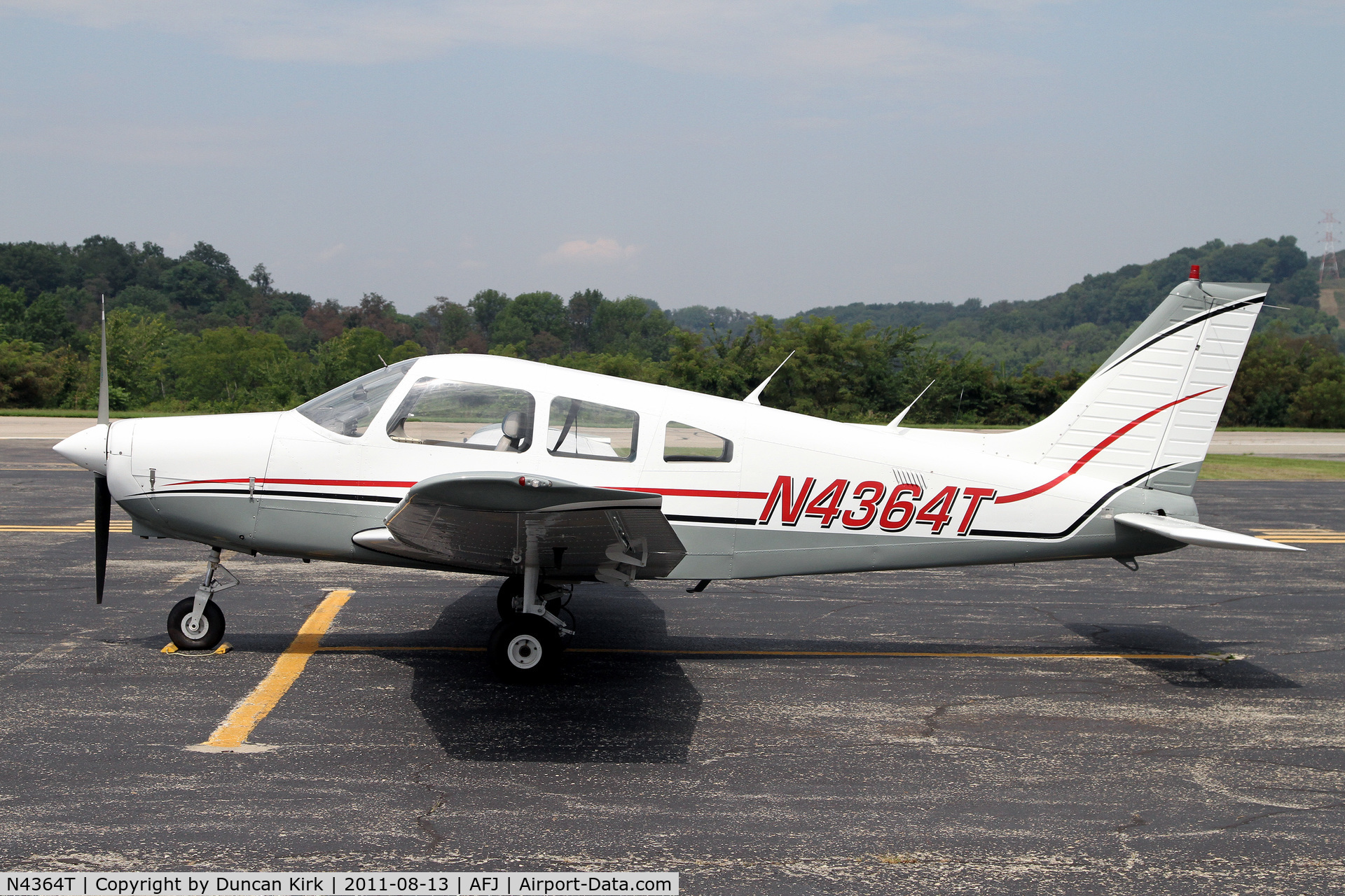 N4364T, 1984 Piper PA-28-161 C/N 28-8416102, On the ramp at Washington County