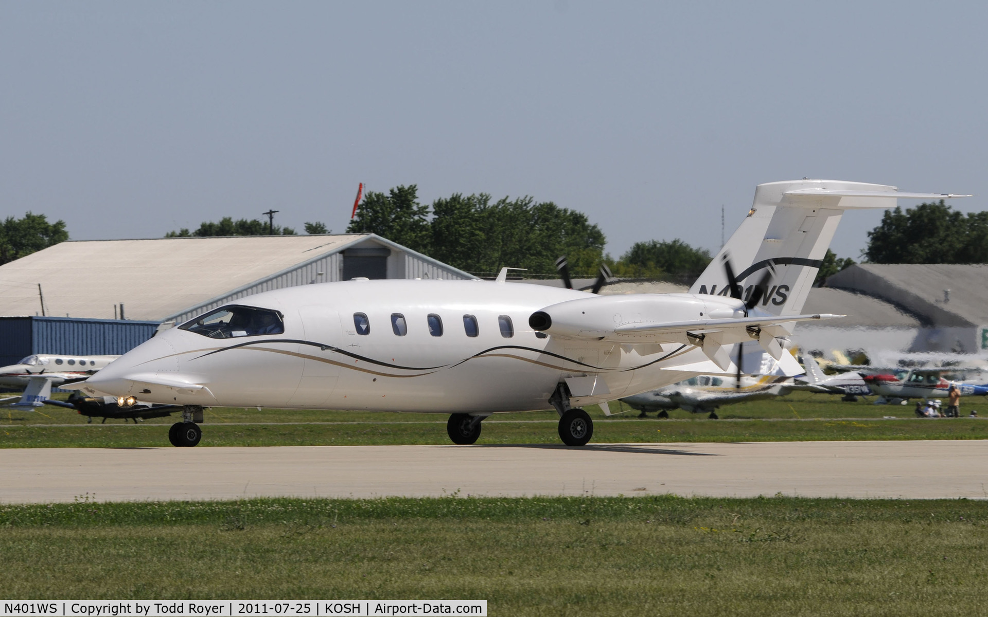 N401WS, 2002 Piaggio P-180 Avanti C/N 1057, AIRVENTURE 2011