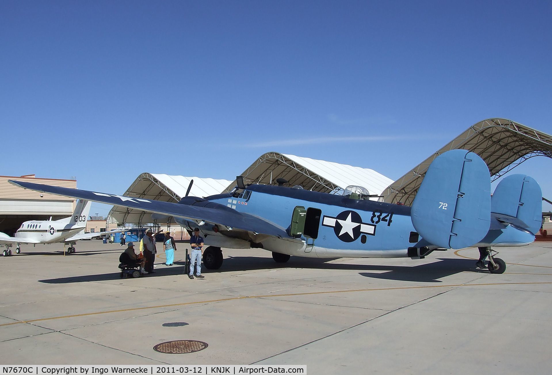 N7670C, 1945 Lockheed PV-2 Harpoon C/N 15-1438, Lockheed PV-2 Harpoon at the 2011 airshow at El Centro NAS, CA