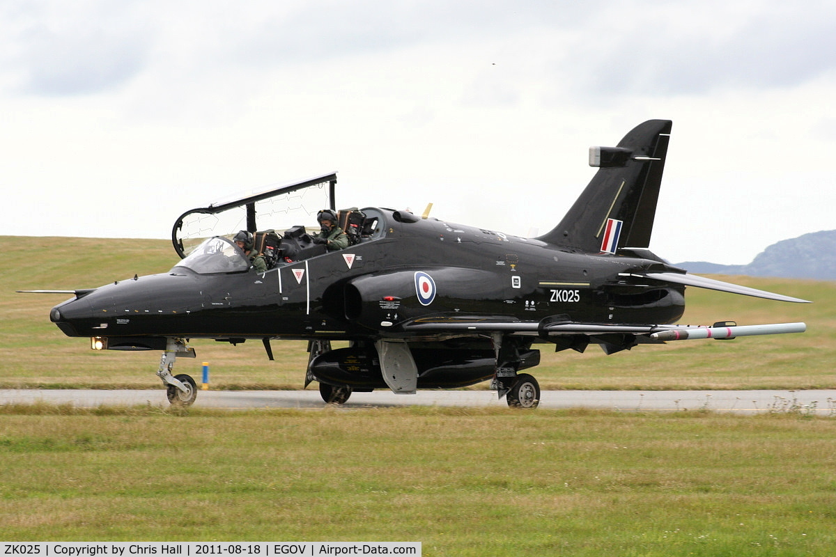 ZK025, 2009 British Aerospace Hawk T2 C/N RT016/1254, RAF 19(R)Sqn