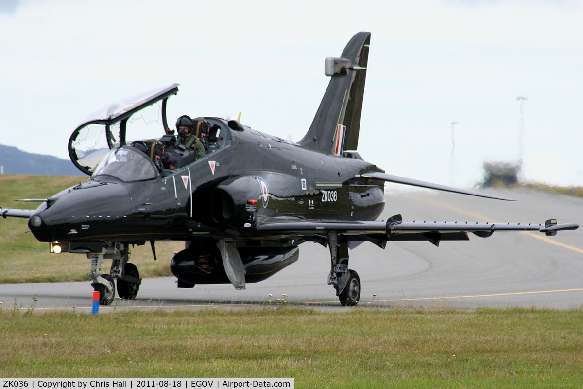 ZK036, 2010 British Aerospace Hawk T2 C/N RT027/1265, RAF 19(R) Sqn