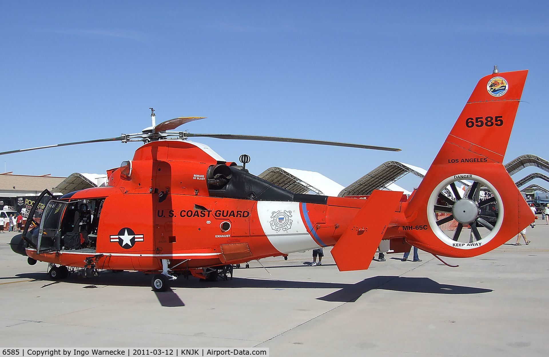 6585, 1988 Aérospatiale HH-65C Dauphin C/N 6284, Aerospatiale HH-65C Dolphin of the USCG at the 2011 airshow at El Centro NAS, CA