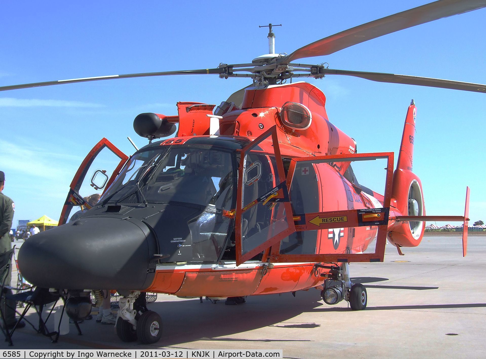 6585, 1988 Aérospatiale HH-65C Dauphin C/N 6284, Aerospatiale HH-65C Dolphin of the USCG at the 2011 airshow at El Centro NAS, CA