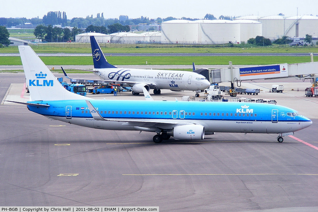 PH-BGB, 2008 Boeing 737-8K2 C/N 37594, KLM Royal Dutch Airlines