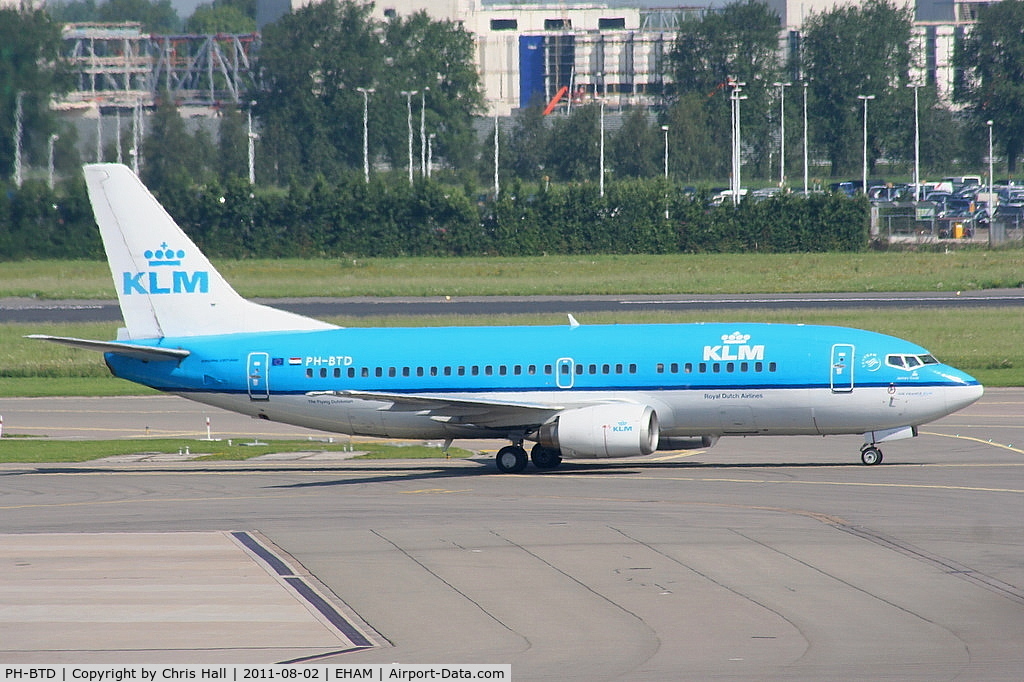 PH-BTD, 1992 Boeing 737-306 C/N 27420, KLM Royal Dutch Airlines