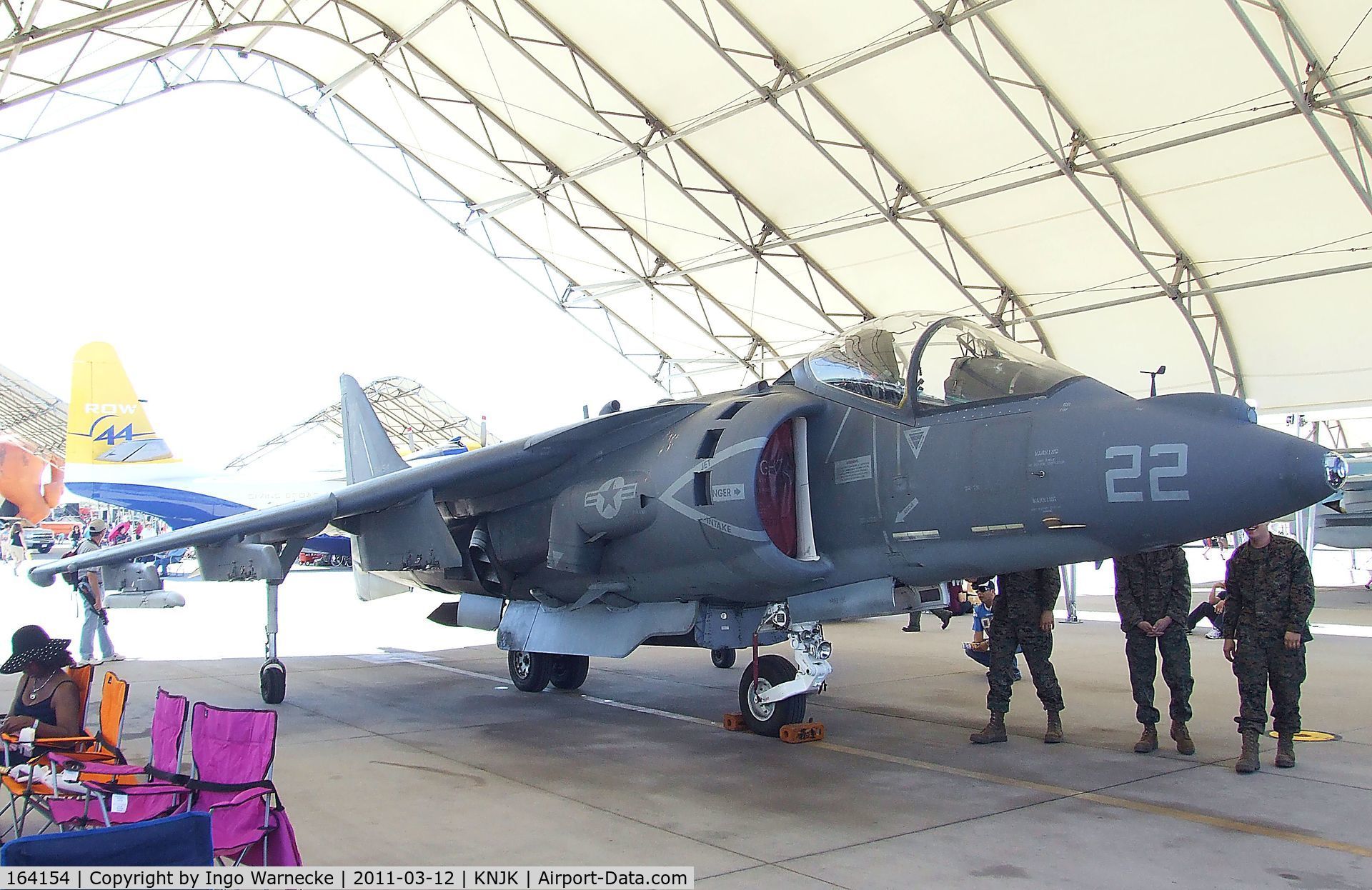 164154, McDonnell Douglas AV-8B Harrier II C/N 227, BAe / McDonnell Douglas AV-8B Harrier II of the USMC at the 2011 airshow at El Centro NAS, CA