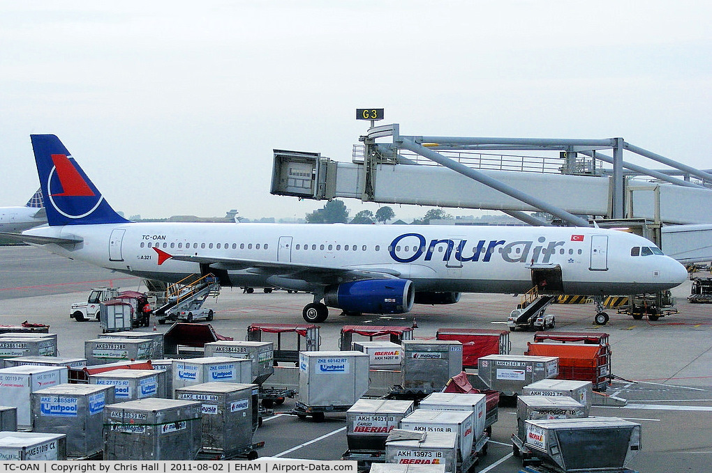 TC-OAN, 2001 Airbus A321-231 C/N 1421, Onur Air